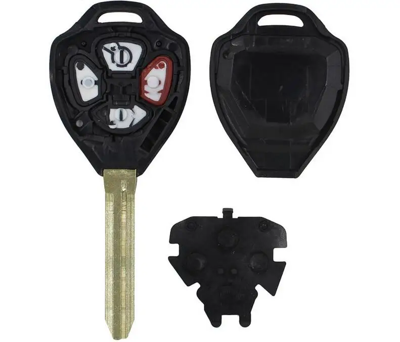 Replacement Key Blade 4 Button Remote key Shell case for Toyota Camry Crown Fob Key cover