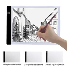 A4 USB светодиодный художественный трафарет доска светильник для рисования копировальный коврик настольная коробка FKU66
