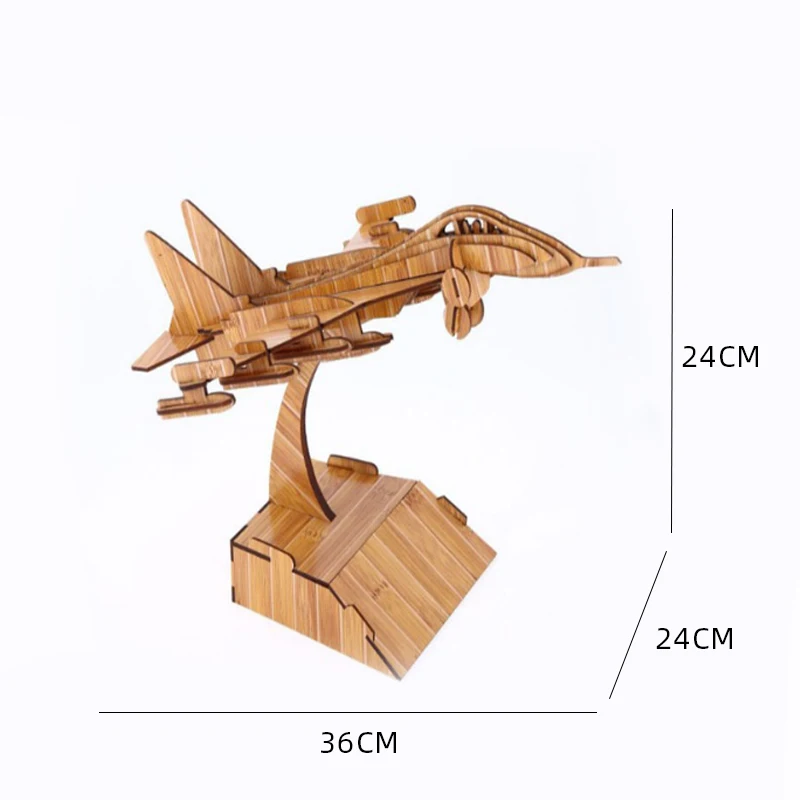 Saizhi самолет DIY 3D деревянная модель строительные наборы сборочные игрушки подарок для детей боец деревянная Сборная модель строительные