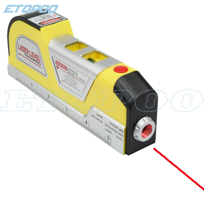 

3in1 = laser level + measuring tape + spirit level construction Hand Tool ruler Protractor Inclino meter center line instrument