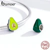 bamoer 925 Sterling Silver Jewelry Green Enamel Avocado Fruit Charm for Original Silver Bracelet 3mm Women Jewelry Making BSC129 ► Photo 3/6