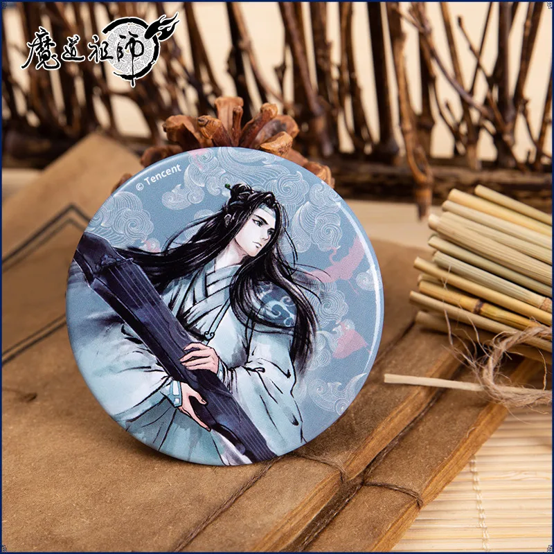 MONZON Official Mo Dao Zu Shi Character Badges The Founder of Diabolism Lan WangJi Wei WuXian Brooch Animation Around