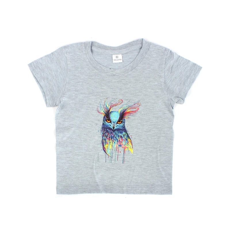 Boys Girls Cotton T-Shirt Lion King Cartoon Funny T shirt Children Short Sleeve Summer Tops Kids Owl Print Tee Clothes (2)