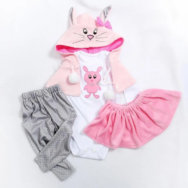 Muitas roupas de boneca reborn, bonecas reborn para bebês de 43cm e 60cm,  vestido de menina, alta qualidade, todos os roupas de algodão - AliExpress