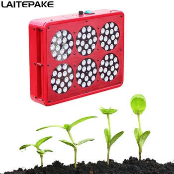 

LAITEPAKE Apollo 6 450W LED Grow Light kit Full Spectrum With Lens Plants Grow Faster Flower Bigger High Yield Hot style