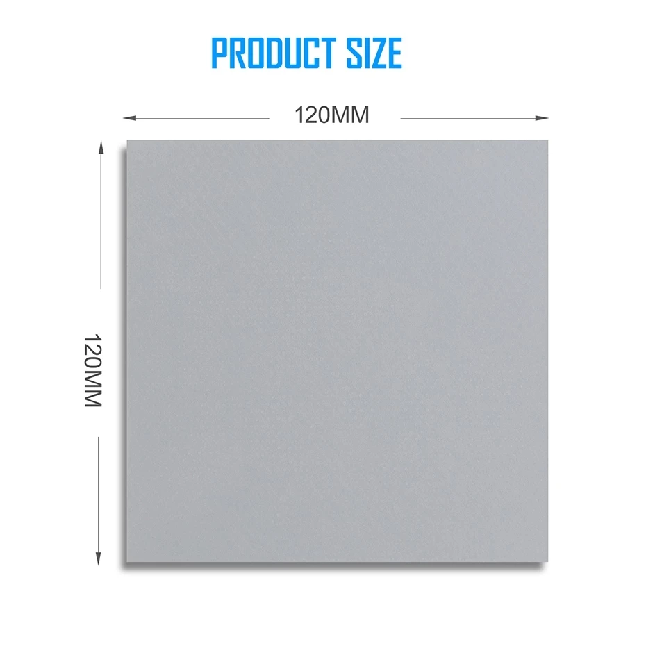 Grey Szpinxi 100x100x1.5mm Thermal Pad for GPU,LED Thermal Silicone Pad,CPU Thermal Paste Substitute,Does not Stain The Motherboard Like Thermal Paste,Cut as Needed,Can be Reused