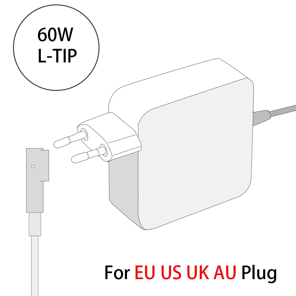 

60W L-Tip Charger for MacBook Pro 13 inch Replacement Charger for 60W Magsafe Power Adapter MAC Pro Charger