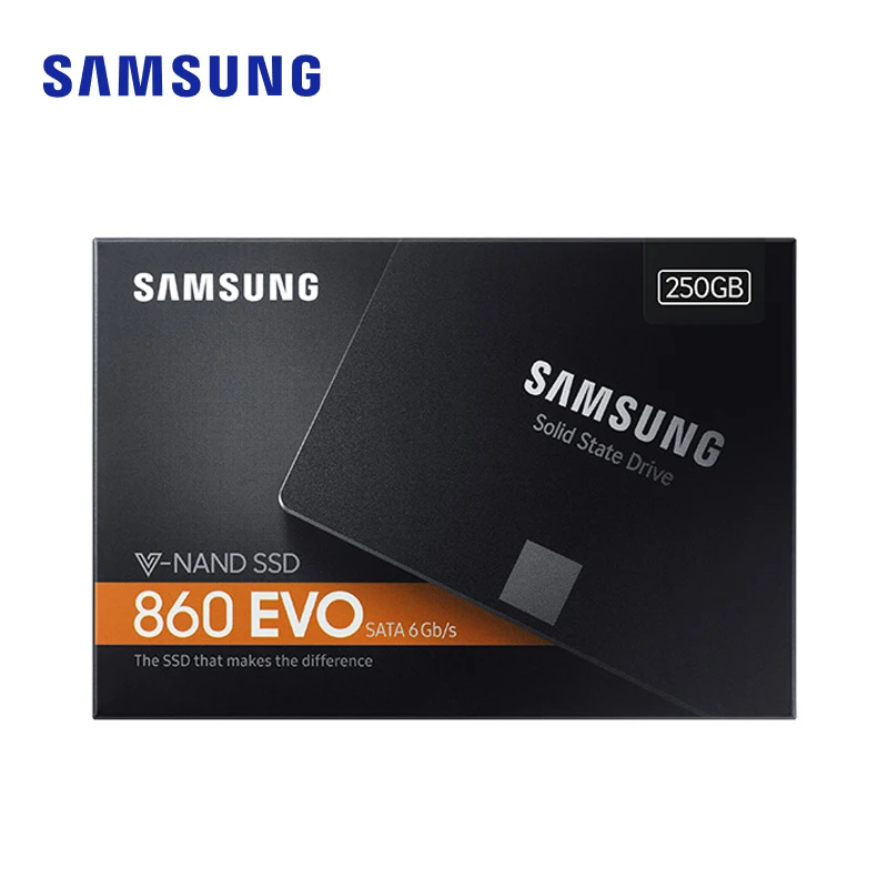 Samsung 860EVO 1 ТБ 500G 2,5 SATA3 SSD PC Настольный Ноутбук сервер 2,5 Внутренний твердотельный Накопитель SSD 500GB 1 ТБ 250GB 860 EVO