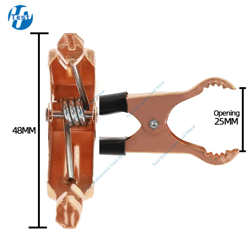 50A Red + Black 80mm Crocodile Car Caravan Van Battery Test Lead Clips 2Pcs Alligator Clips Connector Plug Power alligator clips alligator clip adapter