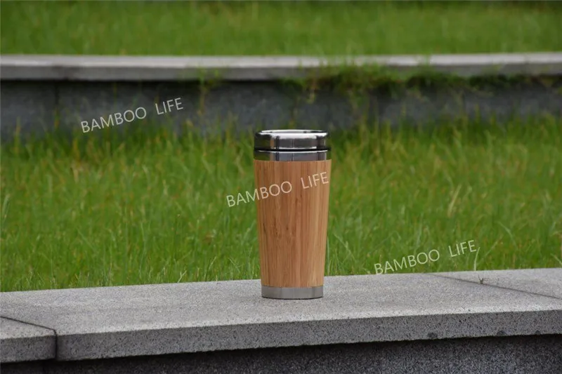 Бамбуковая кофейная чашка из нержавеющей стали кружка-термос для кофе с герметичной крышкой чай сок молоко пиво кружка китайские деревянные счеты чашки изолированные