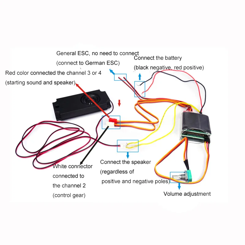 Lesu 3T Sound Systeem Voor 1/14 Rc Diy 