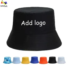 Sombrero de cubo de doble cara para hombre y mujer, gorra con logotipo personalizado/diseñado, equipo de sombra informal de verano/gorra publicitaria