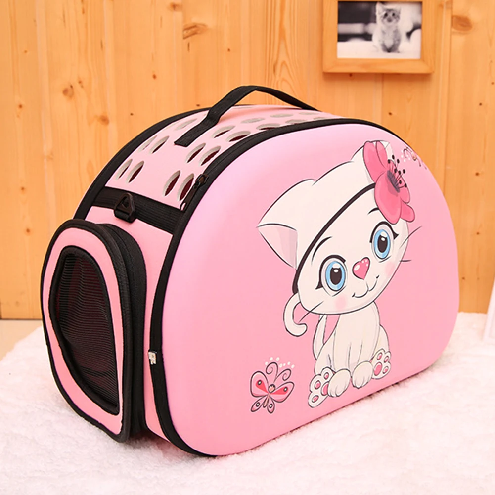 Сумка для домашних животных, сумка на плечо, маленькая дорожная, складная, спальная, уличная мода, щенок, кошка, дышащая сетка, переноска для дома, 3D узор