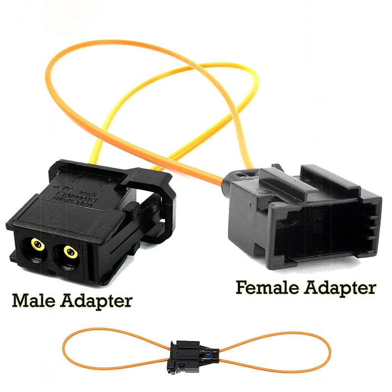 Universal Car MOST Fiber Optical Loop Bypass Male Female MOST Adapter Cable for Audi BMW Porsche Mercedes Benz