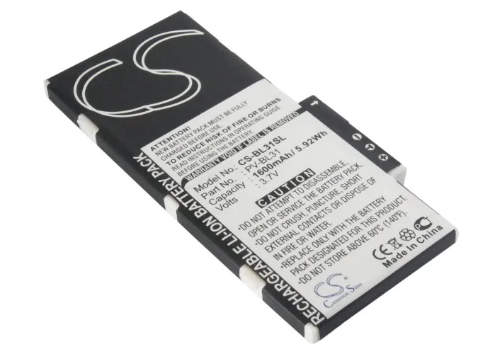Обновленная батарея Cameron Sino для UTStarcom PV-BL31 PV250 1600 mAh/5.92Wh