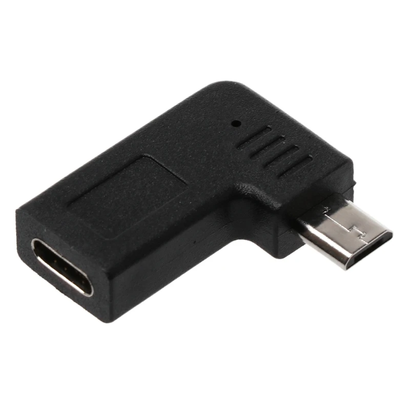 90 градусов Тип C женский микро USB Мужской адаптер для samsung S7 Xiaomi huawei