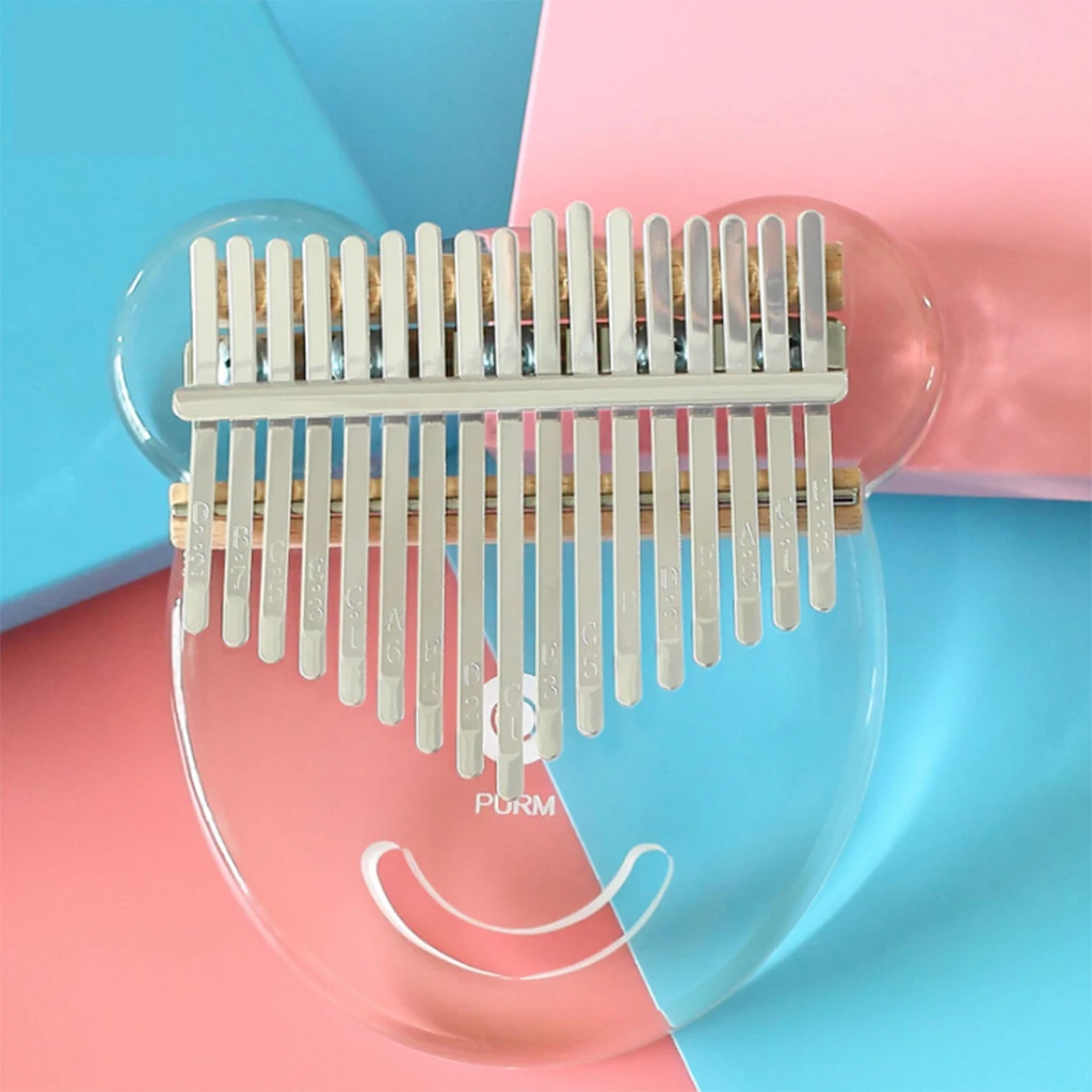 Hot Sale Kalimba 17 Key Thumb Piano Portable Crysta Mbira Finger Piano w/ Bag Hand Percussion Musical Gift Toys for Music Lover