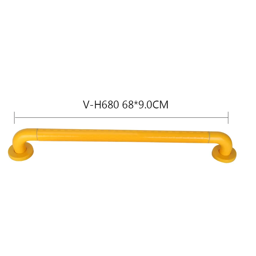 680mm-Yellow SVAVO предохранительный поручень I shape бытовой баланс настенный светящийся Душ Туалет помощь поручень для ванной комнаты - Цвет: 680mm-Yellow