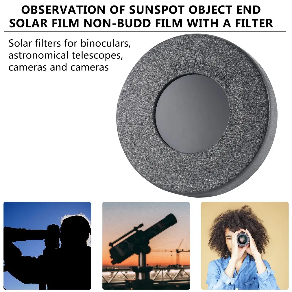 Angeleyes Solar Filter Sun Film Lens Astro Telescope Bard film Baader Planetarium Astrosolar for 60mm Aperture