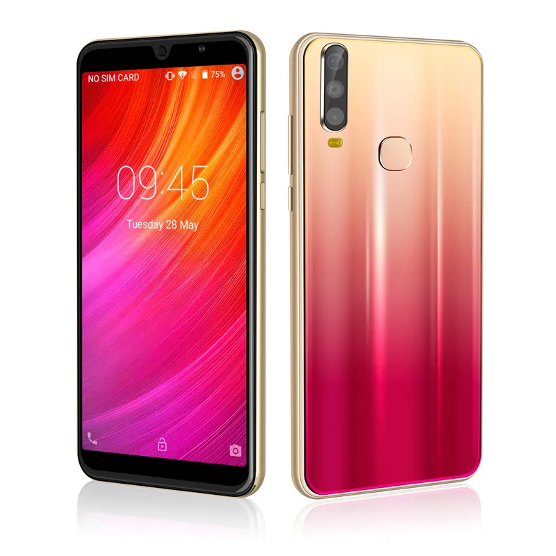 Gold XGODY A70 3g Смартфон Android 8,1 " 18:9 полный экран 1 Гб+ 4 Гб MTK6580 четырехъядерный две sim-карты 5 Мп камера Wi-Fi 2800 мАч мобильный телефон - Цвет: Gold