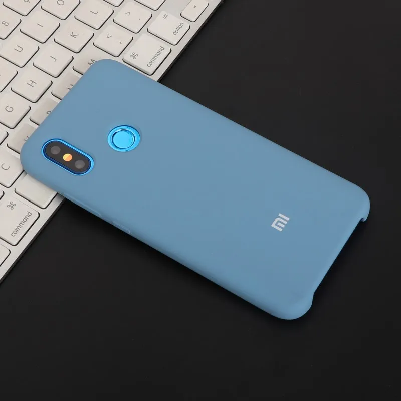 Для Xiao mi K20 Case/A2 Lite/mi 8/K20 Pro/mi 9 Case/Red mi Note 6 Note 7Pro удобный чехол жидкий силиконовый защитный чехол - Цвет: Синий