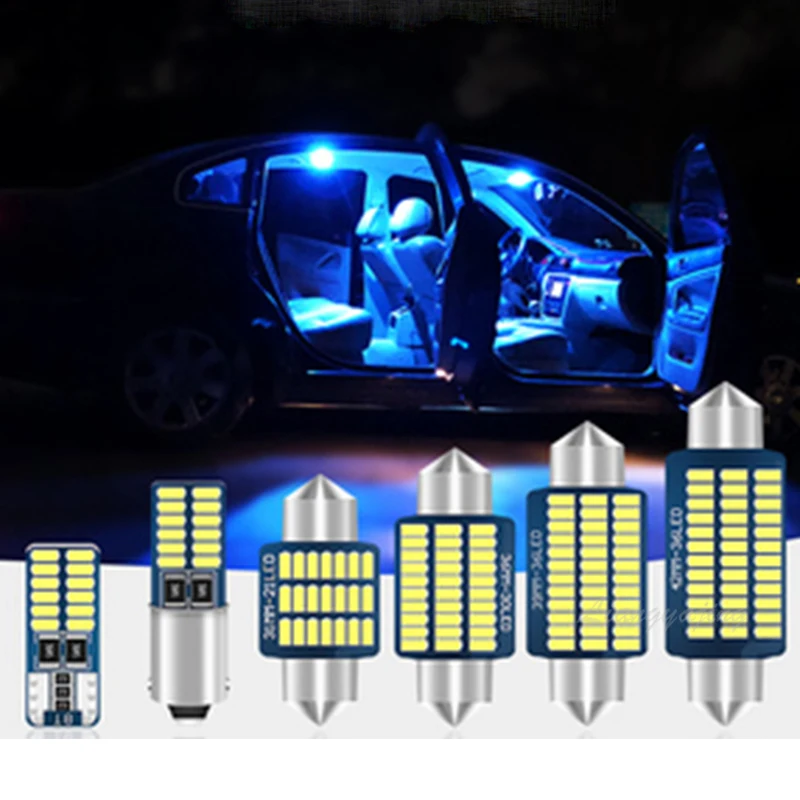 Kit d'éclairage intérieur LED pour Audi, ampoules de rechange, blanc