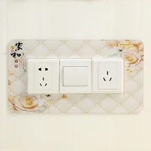 Acrylic switch stickers simple three open switch socket power wall stickers home acrylic stickers rookie yearbook three stickers