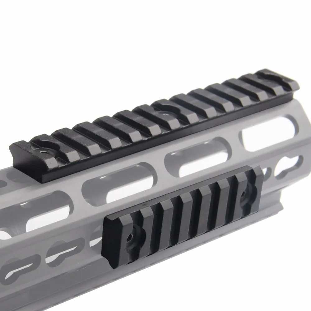 3 Sizes Tactical Hunting 2 5 Slot  3 7 Slot  5 13 slot Aluminum Keymod Scope Mount 55mm 75mm 135mm Picatinny Weaver Rail Airsoft Gun Shooting Accessory Rail Mount RL1-0023 (6)