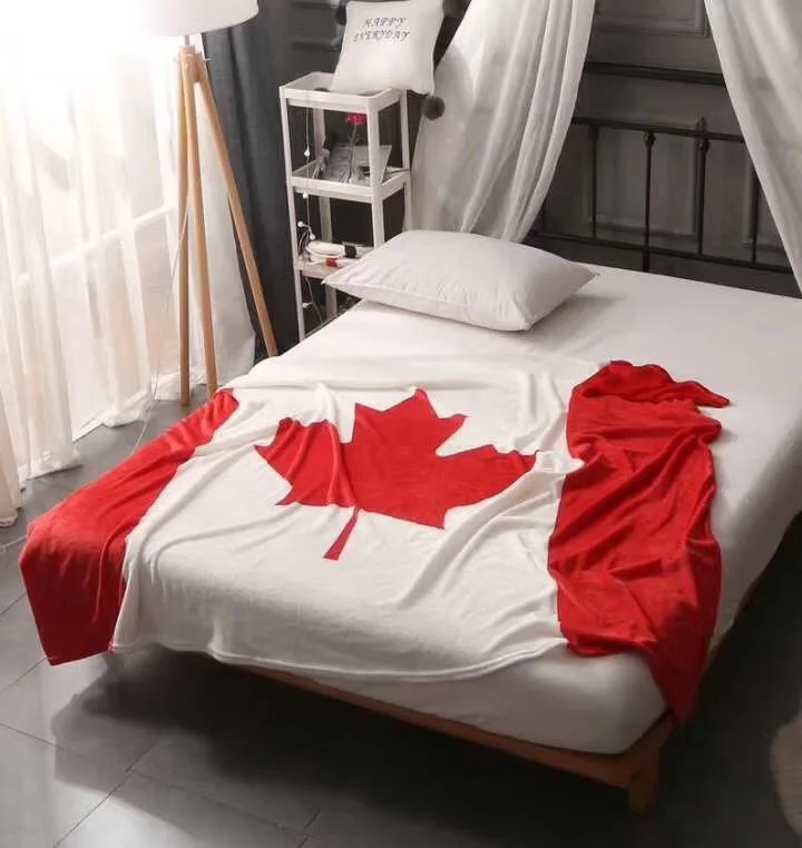 Одеяла с изображением флага Великобритании, Великобритании, США, Америки, Канады, 150x200 см, супер мягкие, с принтом, для семейного автомобиля и дивана, летние, офисные одеяла