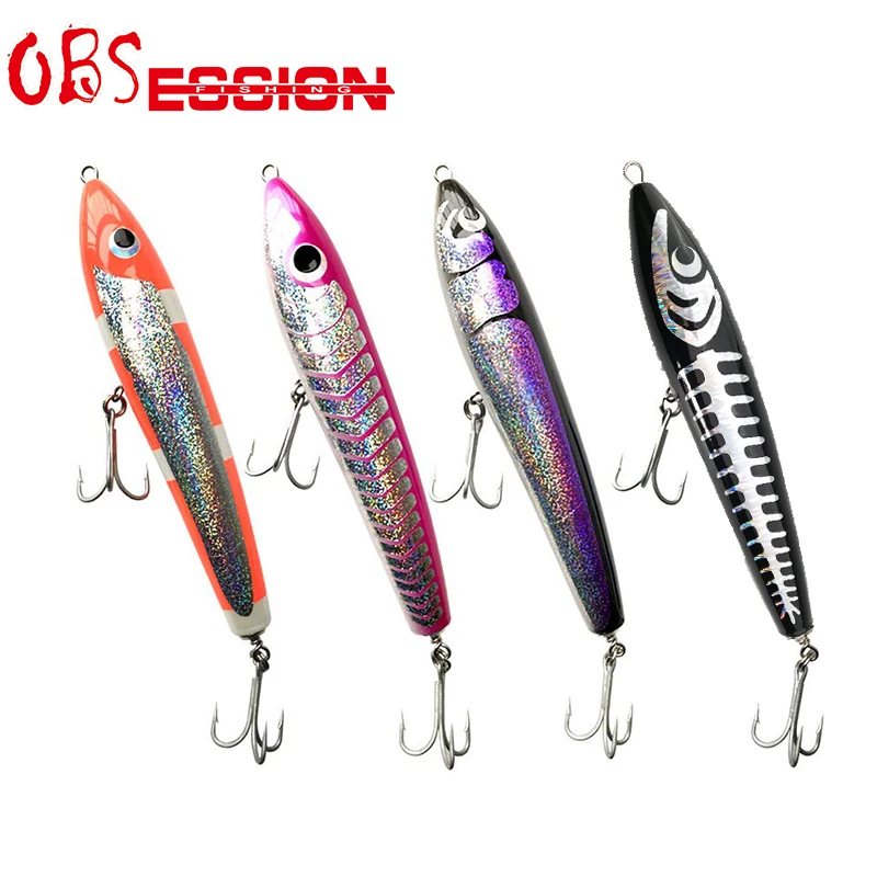 Wood Gt Popping Lure Fishing Topwater Pencil Lure With Assist Hooks 140G 26.5Cm Pesca In Mare Pesca A Traina In Legno Bass Bait