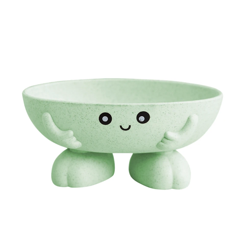 Wheat Straw Soap Dish Cartoon Shape Soap Box Draining Practical Kitchen Bathroom Cleaning Soap Holder Case Children's toy