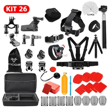 

For Go Pro Hero 7 6 5 4 Accessories Kit for Gopro 7 Session For EKEN SJCAM Xiaomi Yi 4k Case For Mijia Action Sport Camera