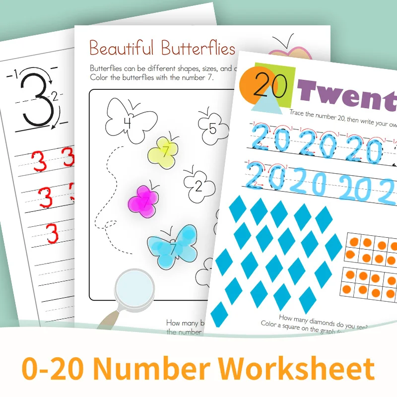Learn English 1 20 Number Classroom Game Workbook Preschool Teaching Educational Toys For Children Worksheets Kids- AliExpress Learn English 1 20 Number Classroom Game Workbook Preschool Teaching Educational Toys For Children Worksheets Kids- AliExpress