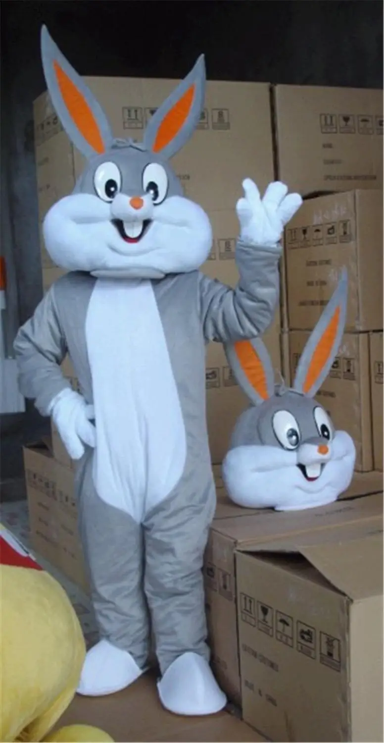 Bugs Bunny маскарадный костюм; нарядное платье для дня рождения; карнавальное платье на Хэллоуин - Цвет: Темно-серый