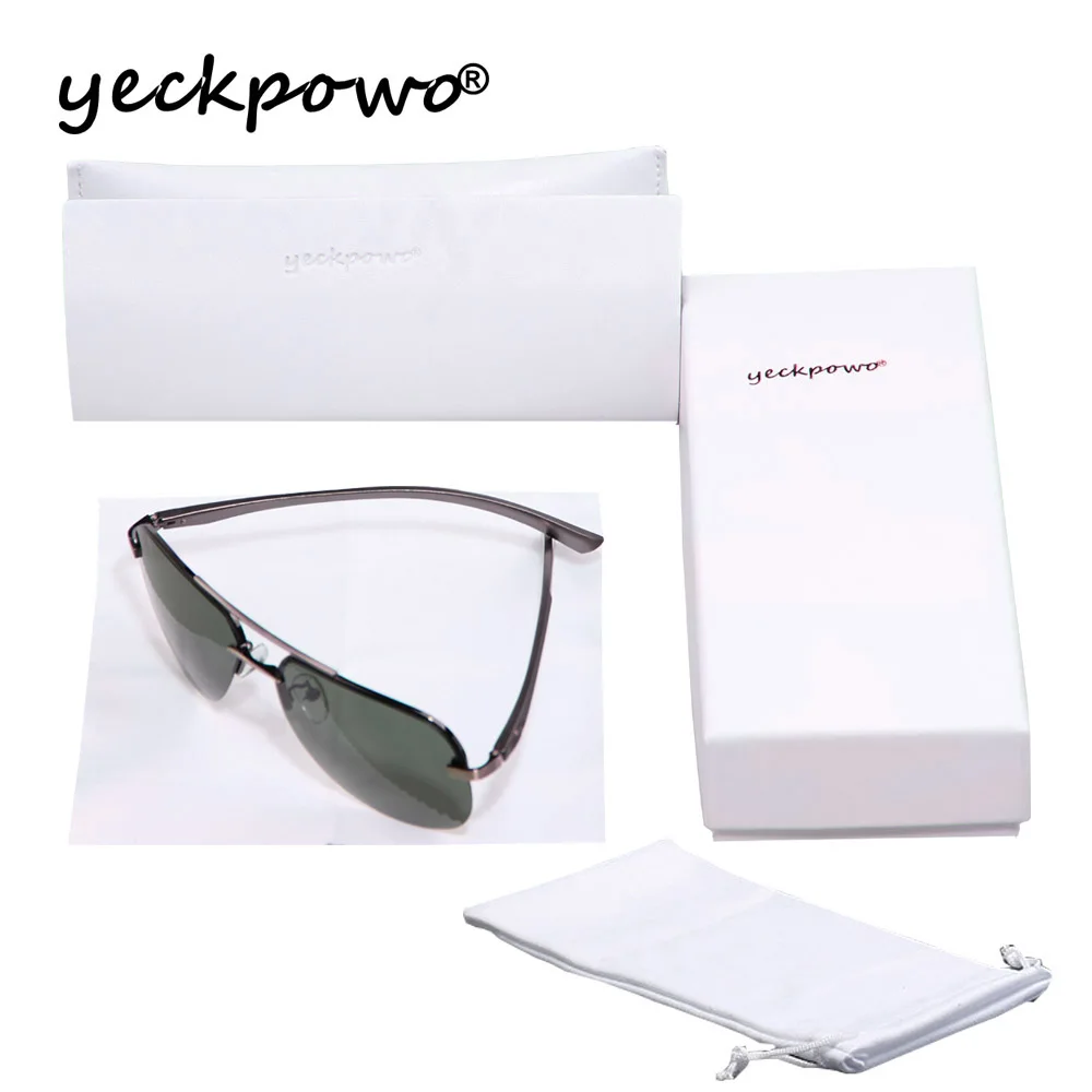 

yeckpowo men sunglasses polarized sunglasses UV400 high quality 2020 retro sunglasses travel driving 4 package design