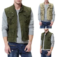 19 стиль открытый отложной воротник мужской горный альпинистский жилет оригинальная мужская одежда Ouma сумки майки из чистого хлопка жилет