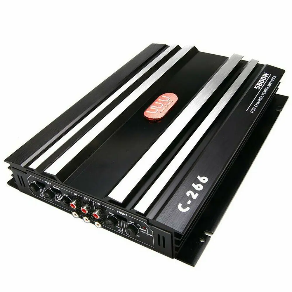 5800W 4 Channel Car Amplifier Stereo Audio Super Bass Subwoofer Power Amp 12V DC 
