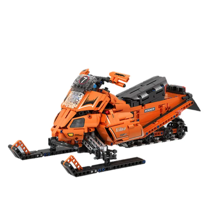 

1:8 Snowmobile Model Building Block Racing Car Speed LegoINGlys Technic Series Brick Set Toys Gift Toy For Children Kids