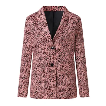 

Winter 2020 Fashion Women Casual Printed Leopard Top Blouse Outwear Coat Dropshipping fashion ins wind Net red Sexy supplier