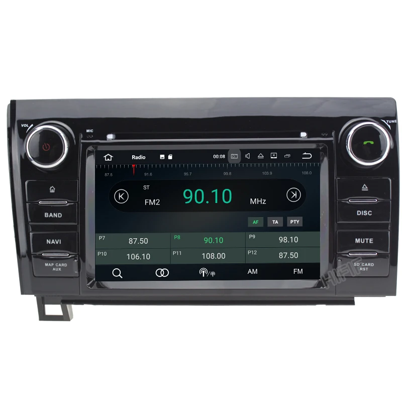 Top IPS 7 Inch 6 Core Android 9.0 4G RAM 64G ROM 2din car dvd GPS player For Toyota Tundra Sequoia Stereo Radio camera DVR RDS BT 2
