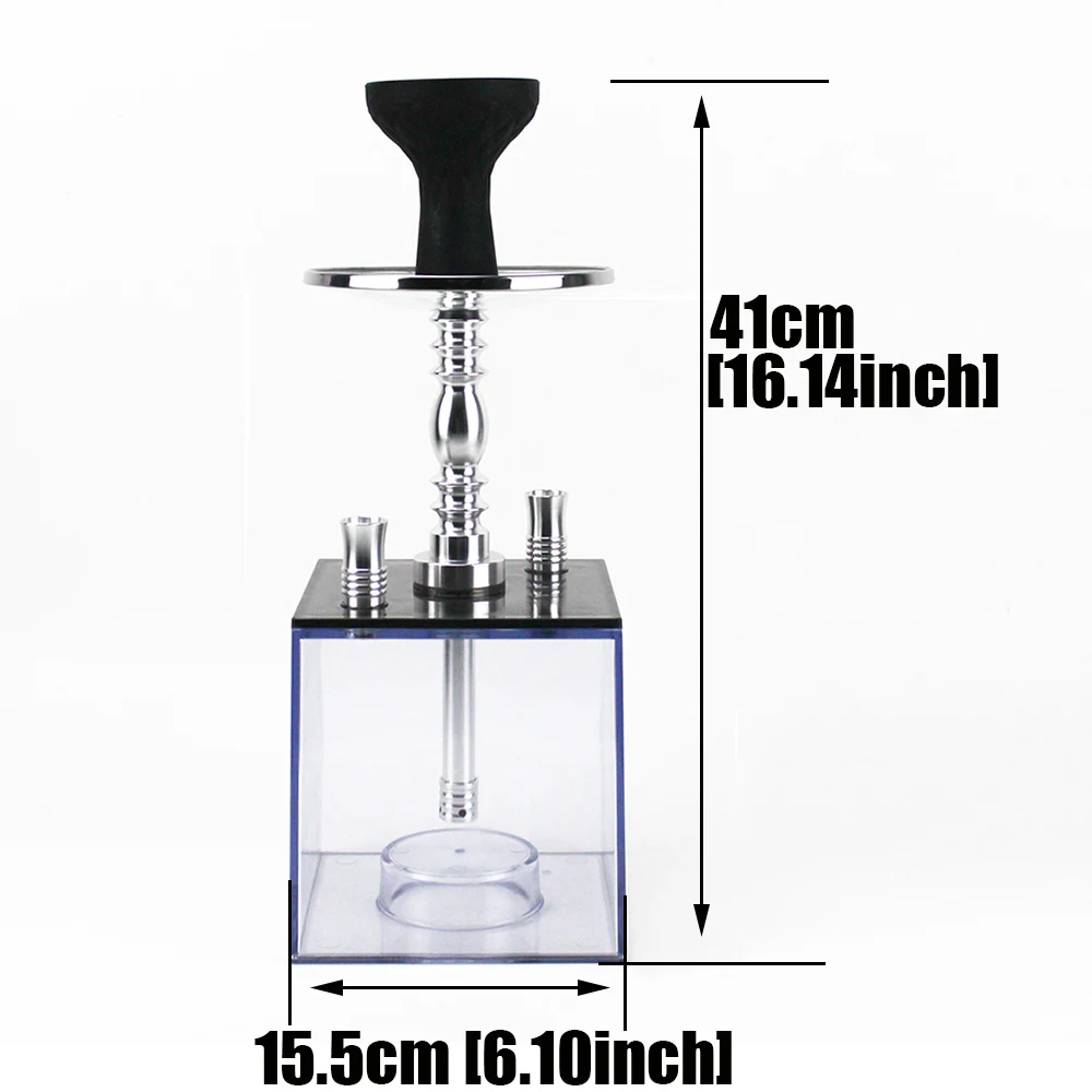 Cube Hookah Micro Modern Acrylic Square Shisha Include Silicone Shisha Bowl Silk Hose Multicolor Led Light Hookah Accessories - Shisha Pipes & Accessories - AliExpress