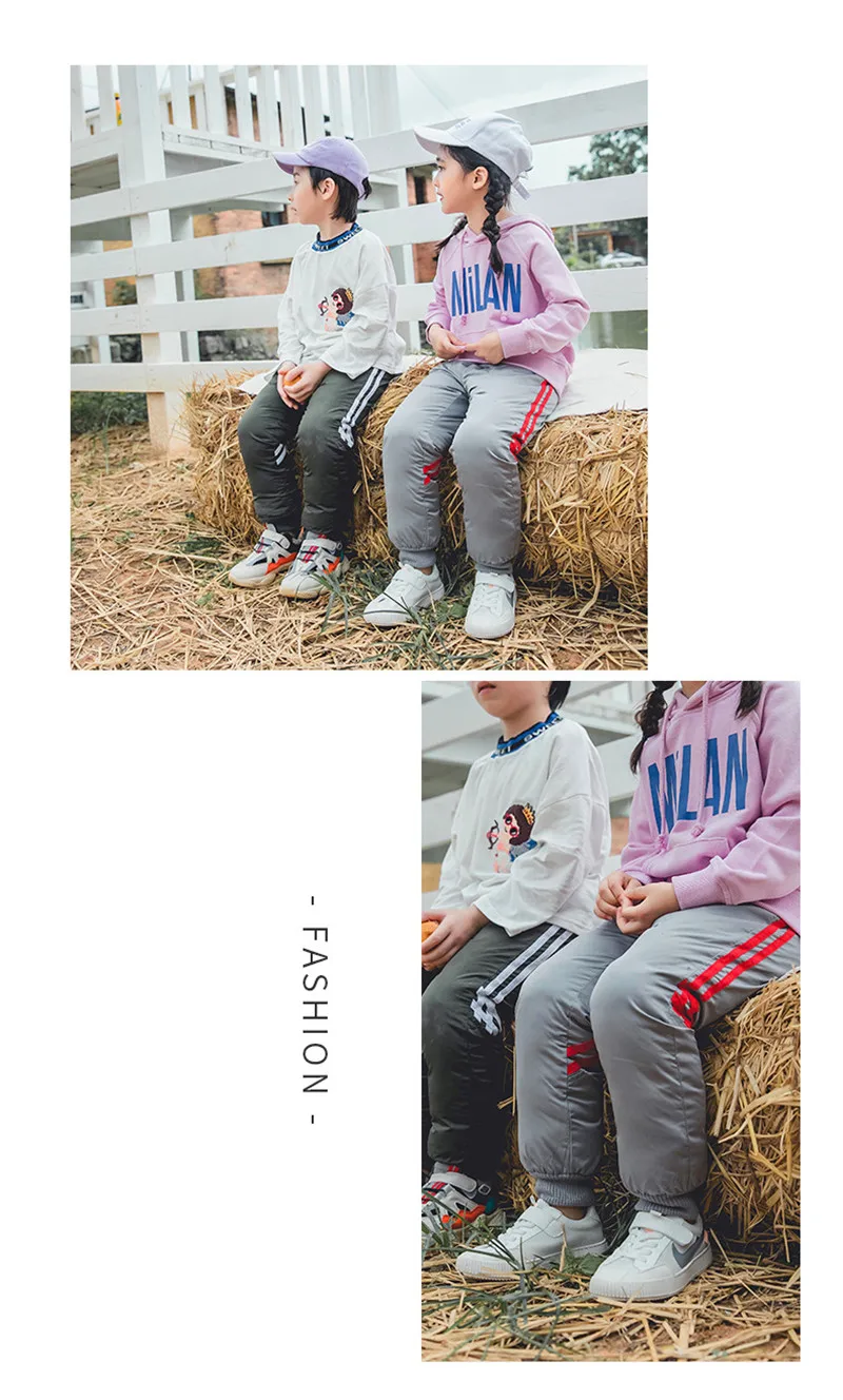 Winter 2019 Teens Girls Boys Down Pants Children High Quality Warm Down Pant Boys Trousers Kids Leggings Teenage Down Ski Pants (4)