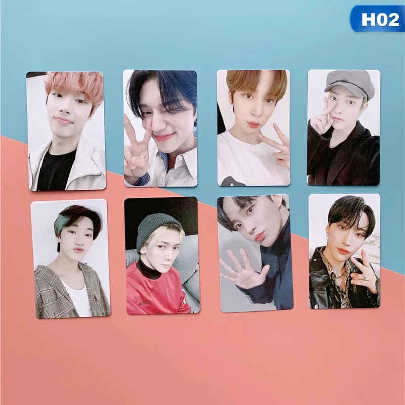 8Pcs/Set Kpop ATEEZ Photo Card Postcard Lomo Card For Fans Collection New Arrivals