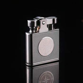 

Metal Kerosene Lighter Grinding Wheel Windproof Oil Lighter Portable Retro Lighter Cigar Cigarette Accessories Gadgets for Men