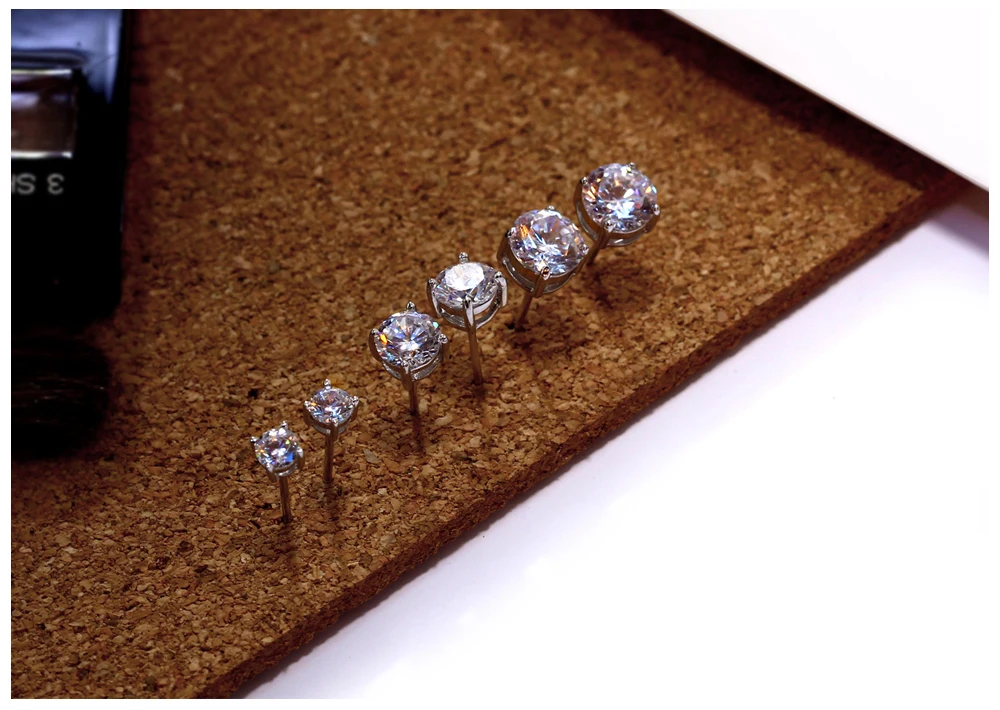 silver stud earrings 16