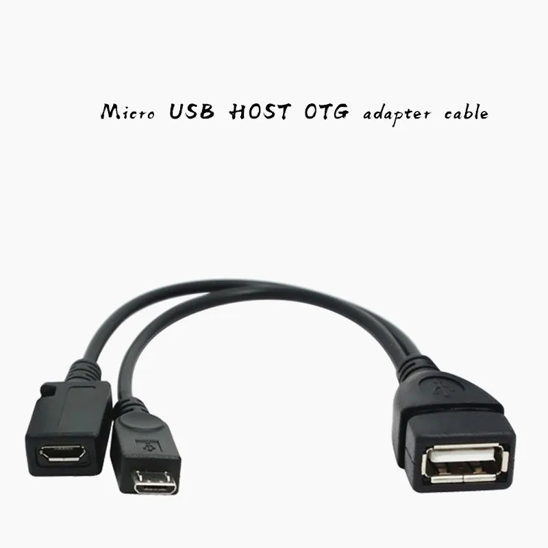 Новый Портативный практичный 5 контактный микро usb OTG Хост Мощность 2 в 1 Y сплиттер