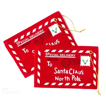

20Pcs Envelope Candy Bag for Santa Claus Envelope Embroidery Christmas Decoration Decoration Child Kid Gift