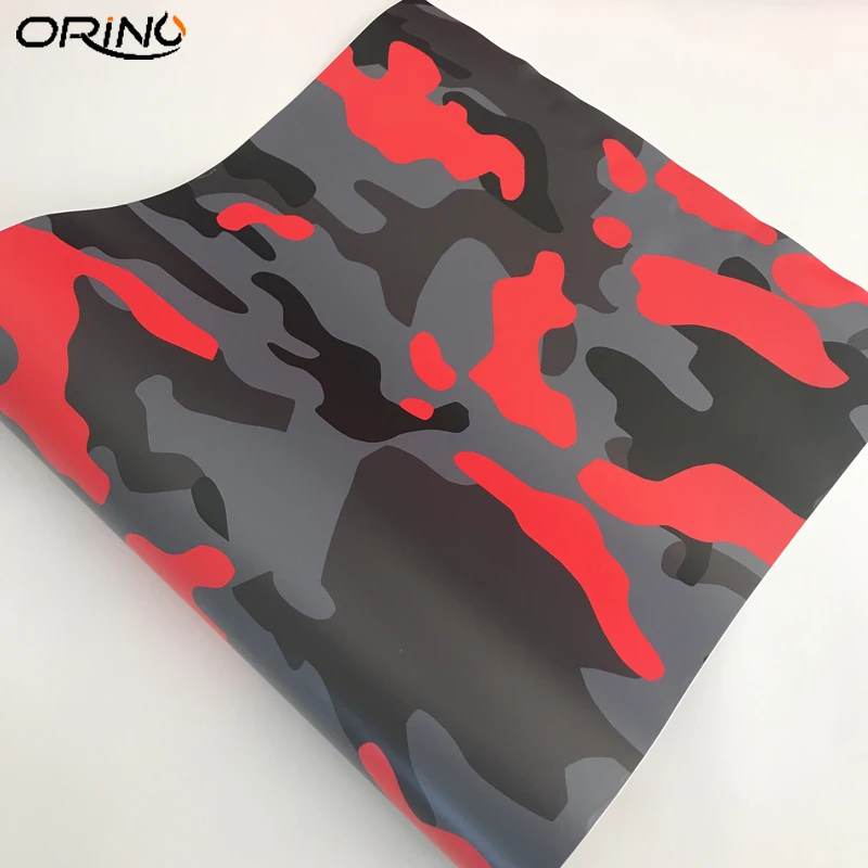 Black Grey Red Vinyl Wrap Sticker-6