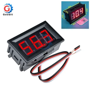 

LED Panel Meter Digital Mini Voltmeter DC 0-100V Voltmeter Gauge Voltage Volt Panel Meter 12V 24V 48V Mini LED Digital for Car