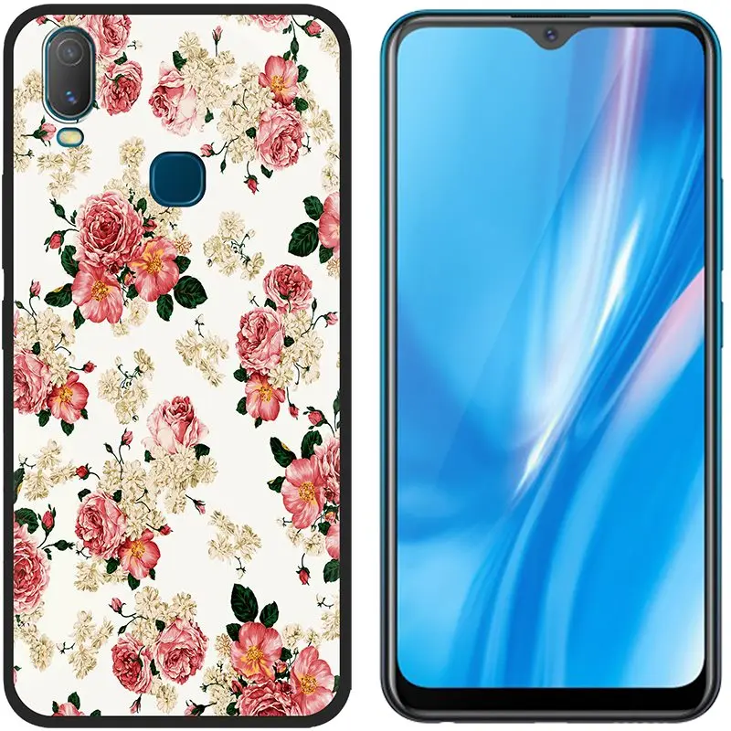 Picture 1 Противоударный задний Чехол для телефона VIVO Y11, чехол для телефона, Модный чехол из ТПУ с рисунком, цветной дизайн, чехол для телефона - Цвет: Picture 1